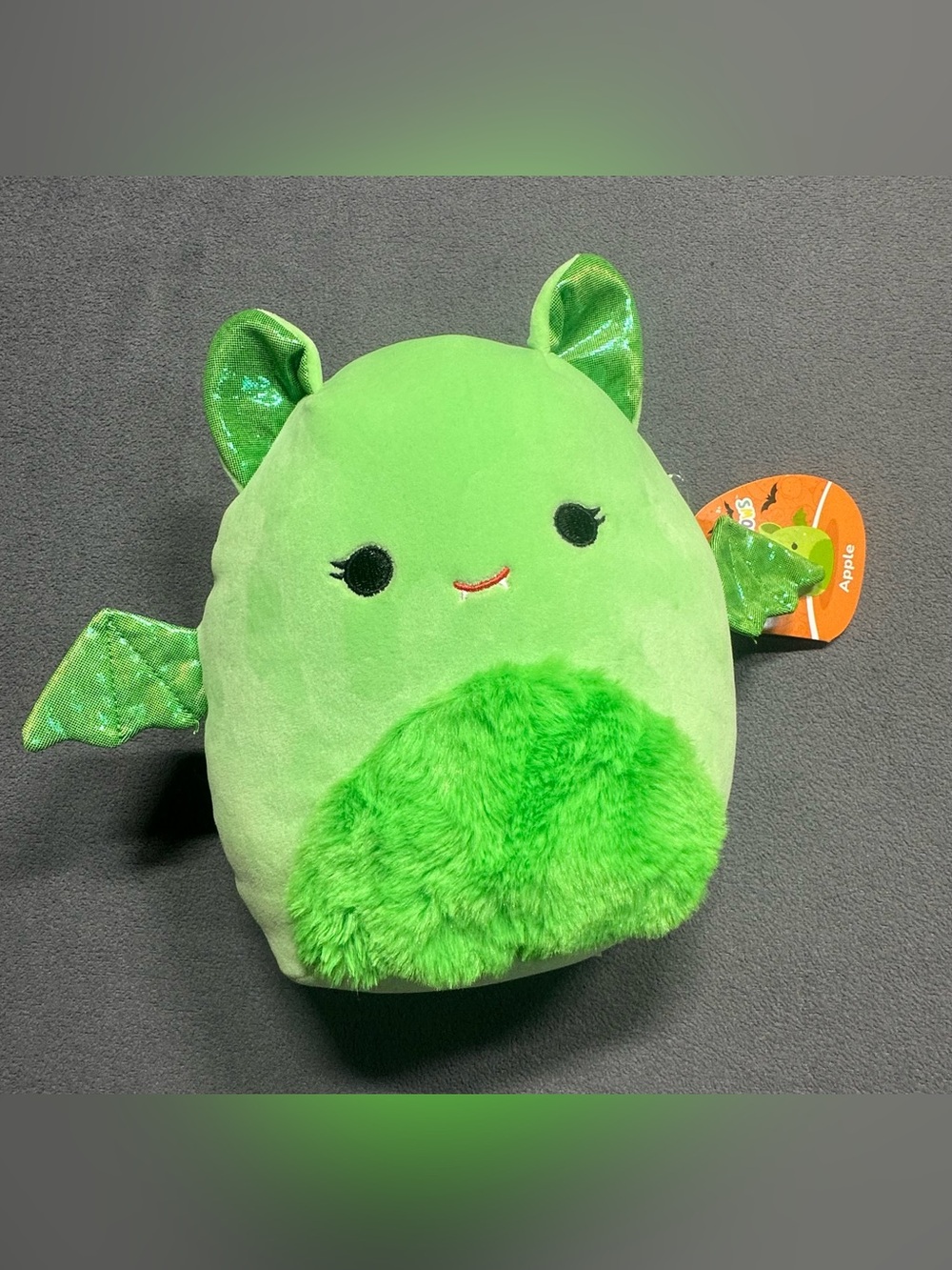Squishmallows Lime Green Dragon Plush with Shiny Green Wings